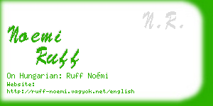 noemi ruff business card